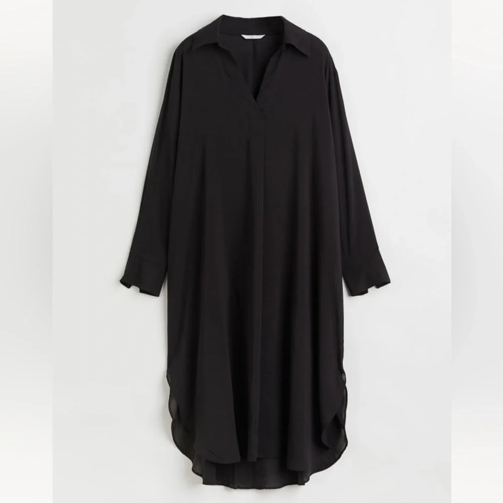 H&M Lyocell-blend shirt dress | NWOT - Picture 1 of 11